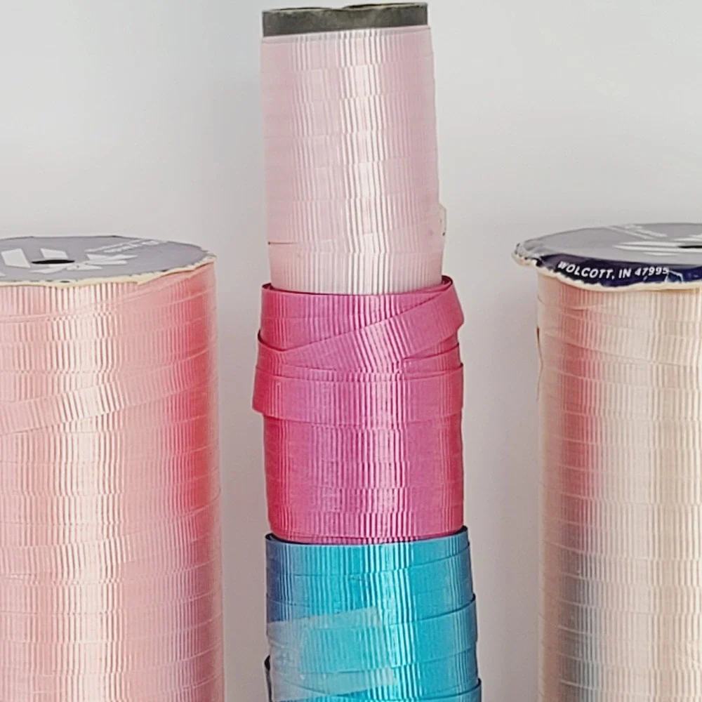 Lot of 12 Assorted Curling Ribbon Spools Multi-Color Craft Gift Wrap Balloon Tie